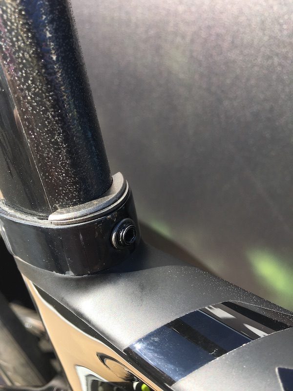 Serrage de selle du Scott Addict RC d'Adam Yates