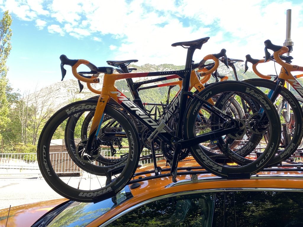 2020 Tour de France matériel Bahrain-McLaren