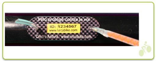marquage antivol vélos